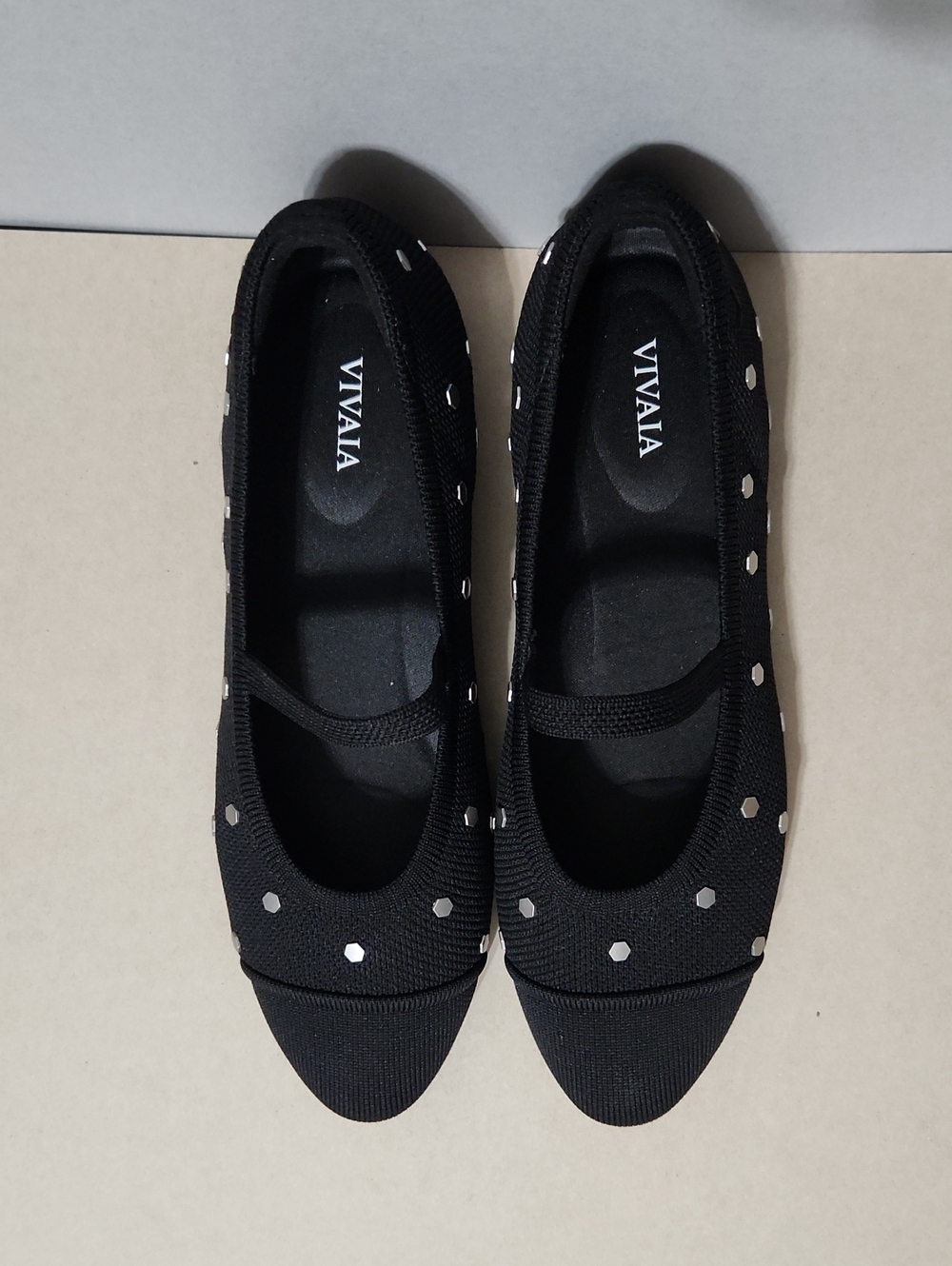 NIB Vivaia Tamia Mary Jane Studded Flats. Size 7.5 - Picture 3 of 10